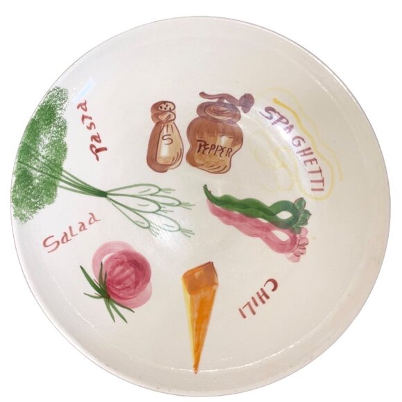 Los Angeles Potteries Vintage Ceramic Salad Pasta Chili Spaghetti Bowl XX700 56 - Picture 1 of 8